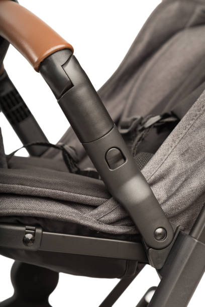 istock A stroller on a white background, details of a stroller close-up 1002501830