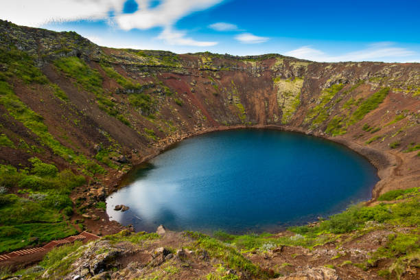 Kerid Crater Lake In Iceland