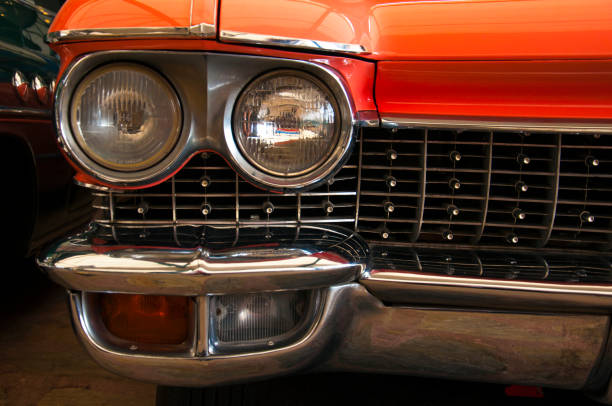 istock Clacsic car close up photo 1002510616