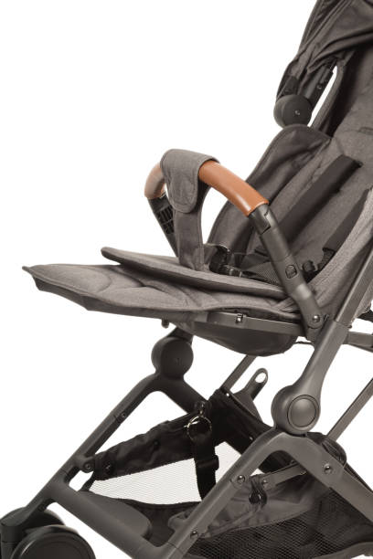 istock A stroller on a white background, details of a stroller close-up 1002512066