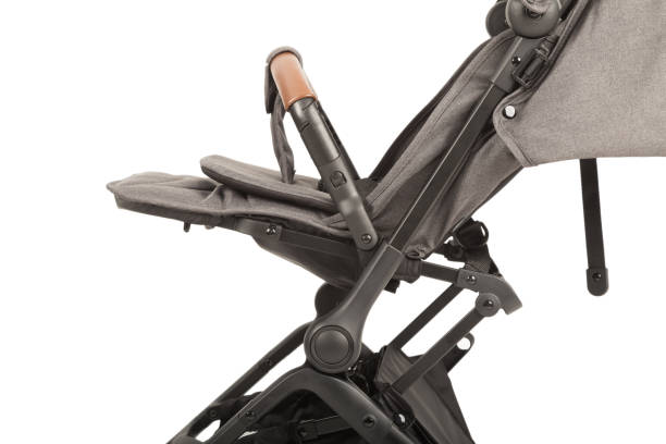 istock A stroller on a white background, details of a stroller close-up 1002512102