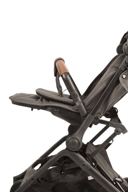 istock A stroller on a white background, details of a stroller close-up 1002512120