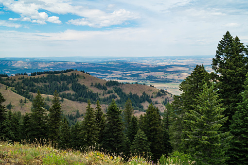 Grande Ronde Valley view from Mt. Emily near La Grande, Oregon, USA
