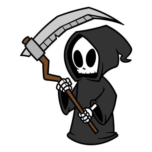 ilustrações, clipart, desenhos animados e ícones de grim reaper dos - harbinger