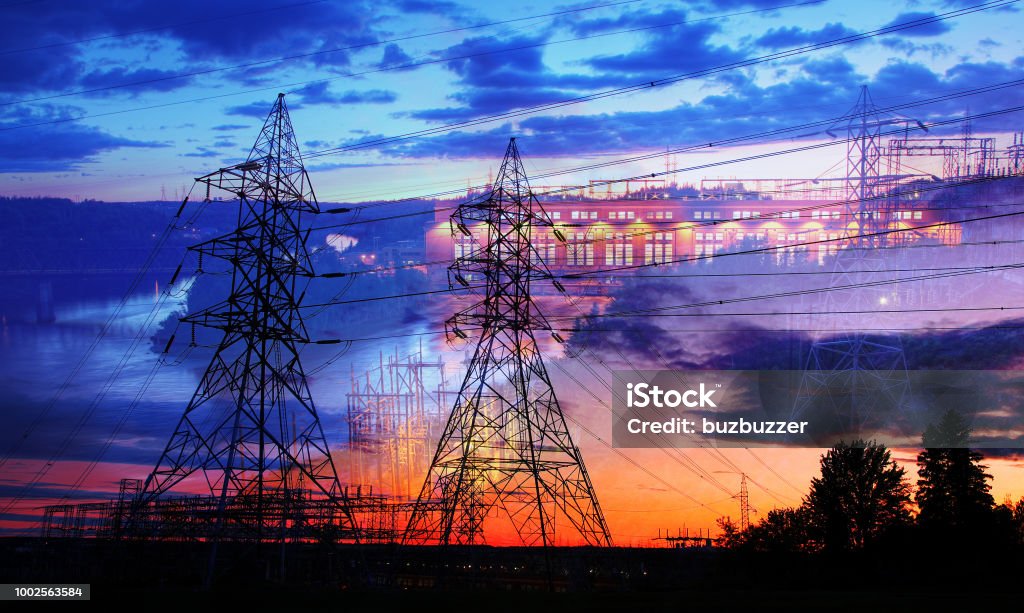 La Production d'électricité - Photo de Barrage libre de droits
