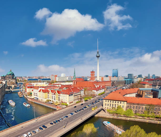 istock Aerial view of central Berlin on a bright day in Spring 1002567348