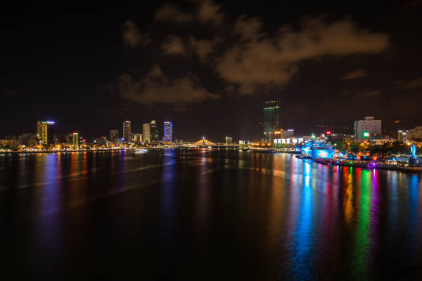 istock Danang, Beautiful And Lighting At Night in, Danang, Vietnam 1002569840