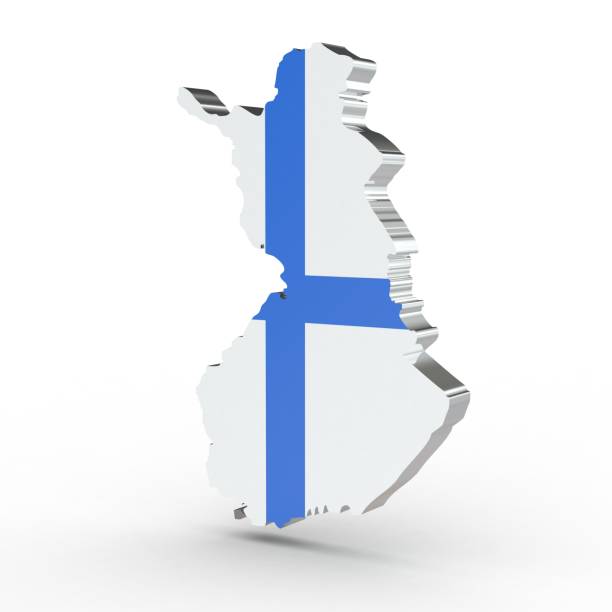 istock Europe 3D map of finland isolated on white background 1002572048