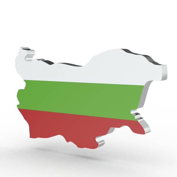 istock Europe 3D map of Bulgaria isolated on white background 1002573380