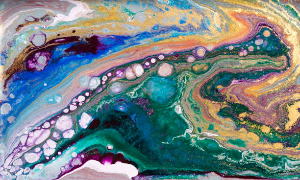 istock Marble abstract acrylic background. Marbling artwork texture. Agate ripple pattern. Gold powder. 1002579654