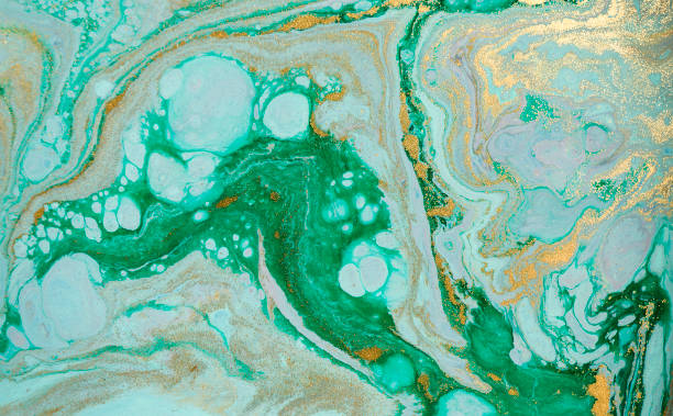 istock Marble abstract acrylic background. Marbling artwork texture. Agate ripple pattern. Gold powder. 1002580172