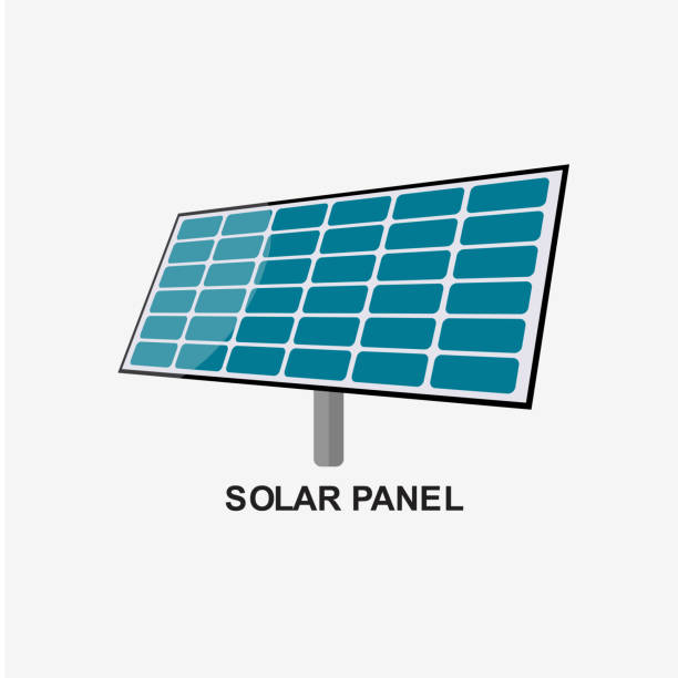 солнечная панель энергии вектор шаблон дизайн иллюстрация - solarenergy stock illustrations