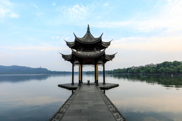 istock Hangzhou west lake jixian pavilion 1002650882