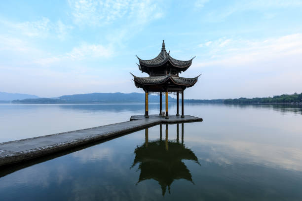 istock Hangzhou west lake jixian pavilion 1002655070