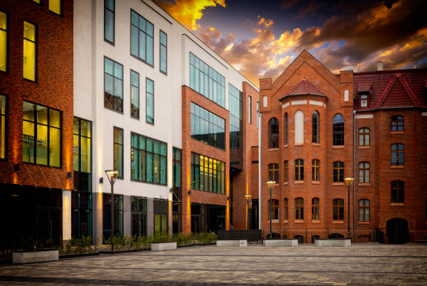 gdansk tenement houses - modernity and tradition, Poland
