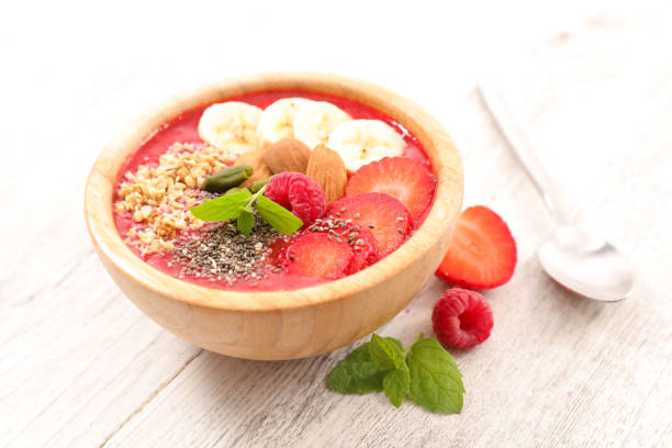 istock smoothie bowl with strawberry 1002688274