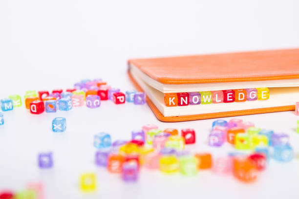 istock KNOWLEDGE word on colorful bead block as bookmark in book. education and knowledge concept 1002689454