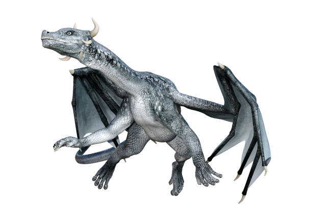istock 3D illustration fairy tale dragon on white 1002713430
