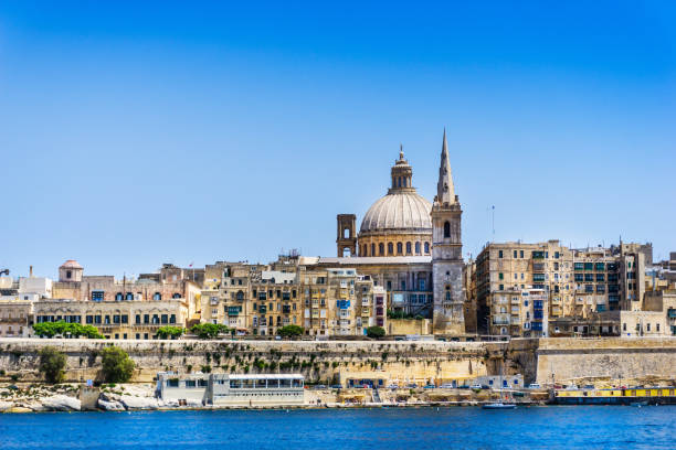 istock St. Pauls Cathedral view of Valletta in Malta 1002715414