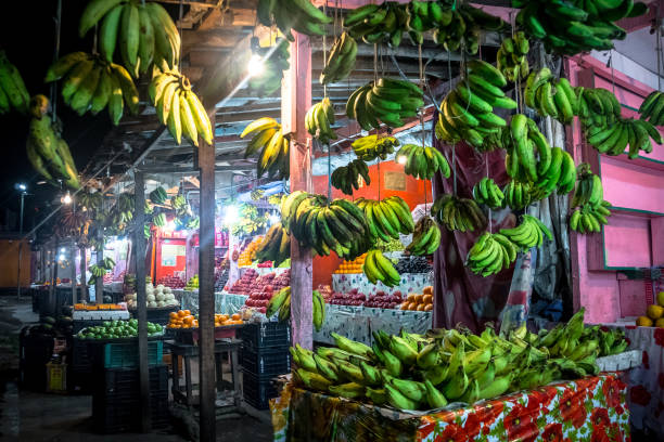 istock Fruit Indian street shop. 1002723128