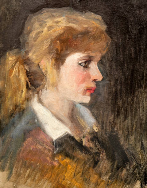 istock Oil painting, handmade 1002731956