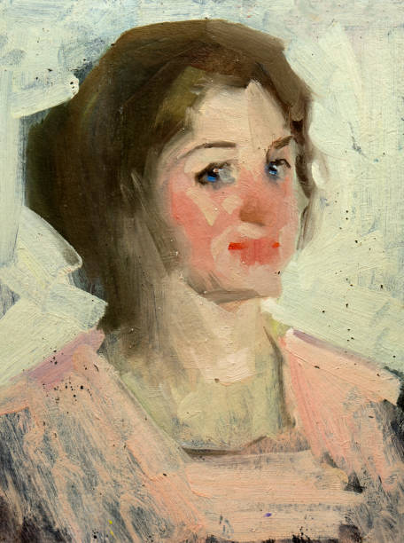 istock Oil painting, handmade 1002732042