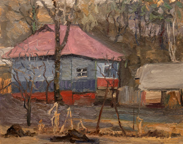 istock Oil painting, handmade 1002732492