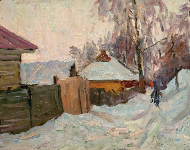 istock Oil painting, handmade 1002732782