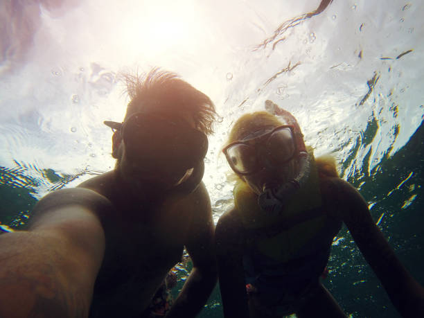 istock Couple Snorkeling on Maldives 1002732930