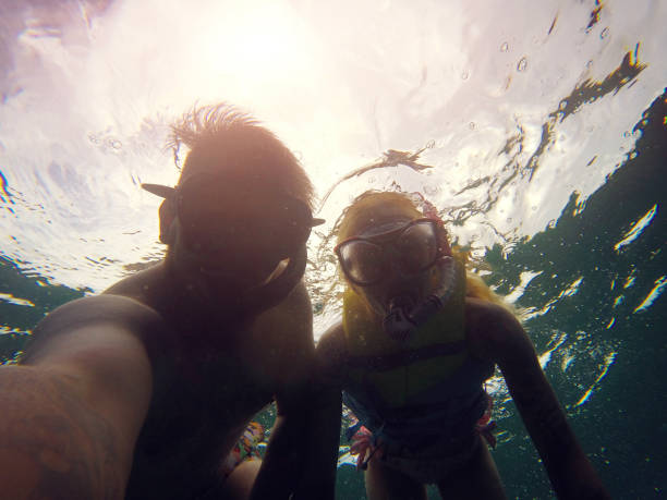 istock Couple Snorkeling on Maldives 1002732950