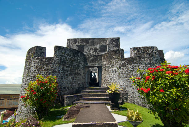 Fort Tolukko Ternate Fort Tolukko is a small fortification on the east coast of Ternate facing Halmahera. It was one of the colonial forts built to control the trade in clove spices, which prior to the eighteenth century were only found in the Maluku Islands. ternate stock pictures, royalty-free photos & images