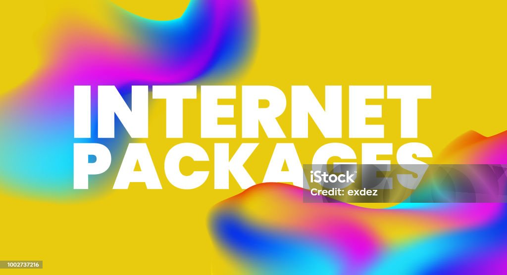 Internet Package Layout Internet Package Background Design Stock Illustration - Download Image ...