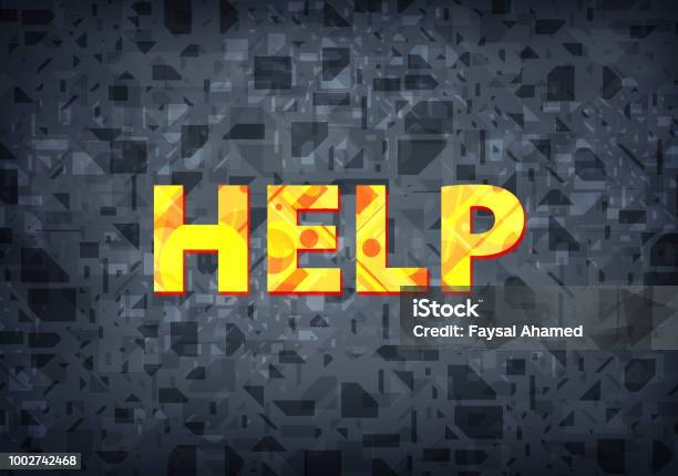 Help App Background Help Black Background Stock Illustration - Download Image Now ...