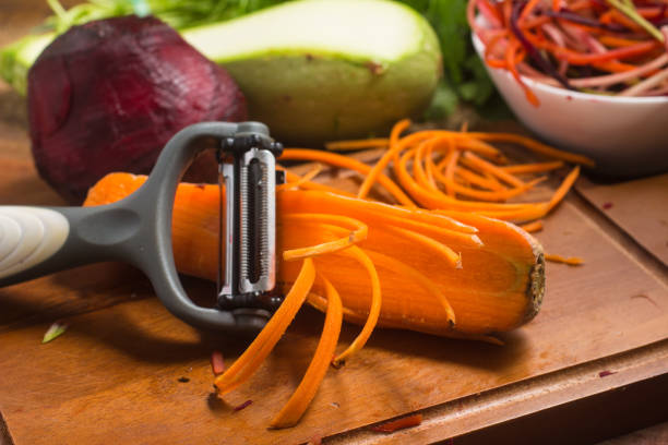 istock Spaghetti of Vegetables. Carrot, Zucchini and beet Noddles 1002746570