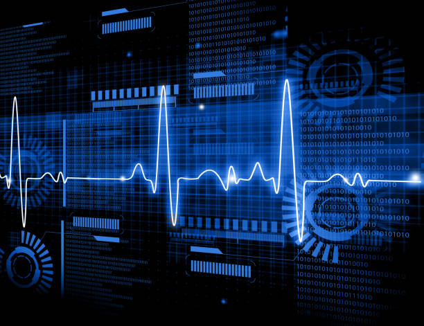 ecg electrocardiography - pulse trace photos et images de collection