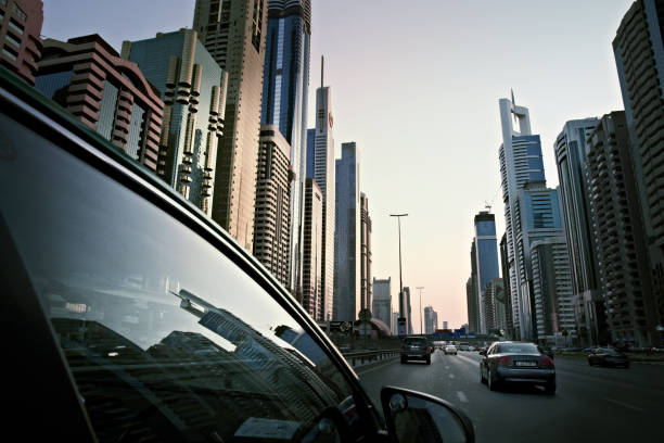 istock Dubai skyline on sunset. United Arab Emirates 1002777562