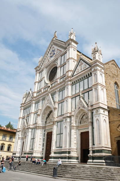 istock Facade of Santa Croce basilica, Florence 1002778290