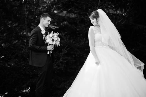 istock Young happy wedding couple 1002779254