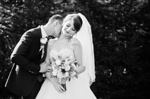 istock Young happy wedding couple 1002779924
