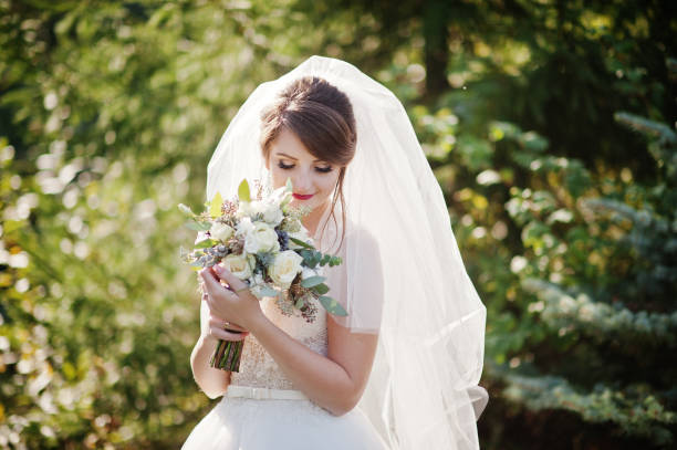 istock Portrait of a gentle gorgeous bride 1002782324