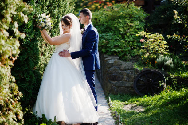 istock Young happy wedding couple 1002782348