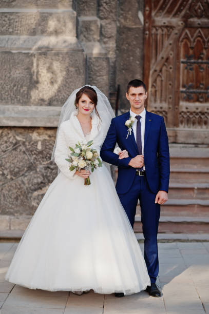 istock Young beautiful wedding couple 1002782476