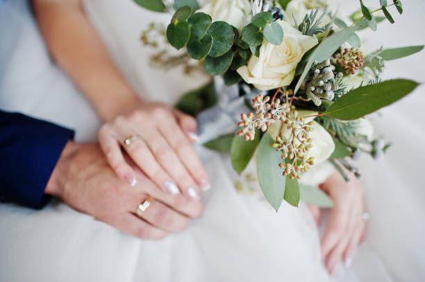 istock Young happy wedding couple 1002782664