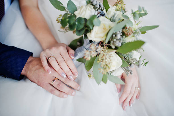 istock Young happy wedding couple 1002782676