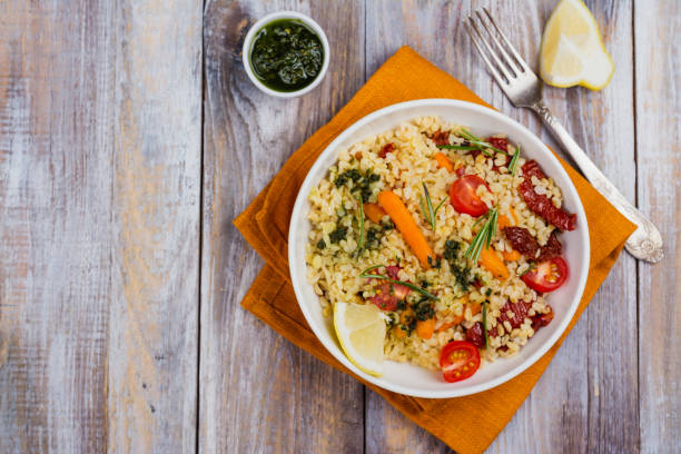 istock Savory autumn or winter bulgur salad 1002783638