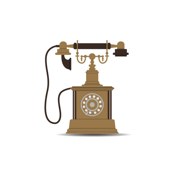 ilustrações, clipart, desenhos animados e ícones de vetor de telefone móvel de estilo antigo - old mobile phone telephone obsolete