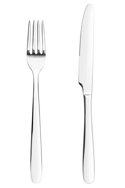 istock fork, knife, cutlery on white background, isolated, clipping path 1002802530