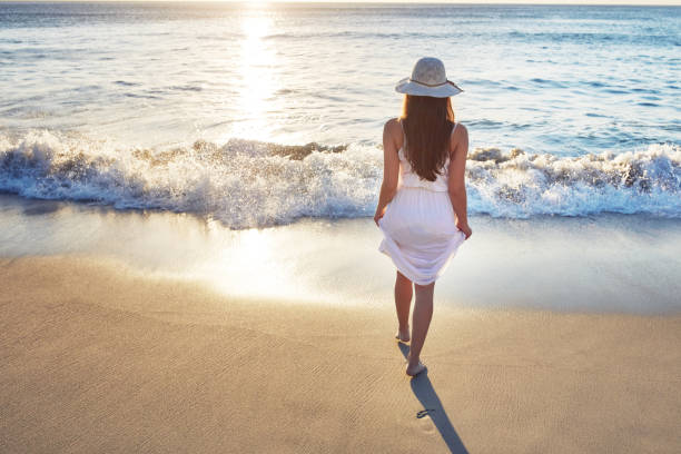 istock Nothing soothes the soul like a walk on the beach 1002802538