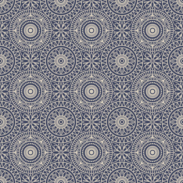 Seamless background  Eastern style. Arabic  Pattern. Mandala ornament. Elements of flowers and leaves. Vector illustration. Use for wallpaper, print packaging paper, textiles. east stock illustrations