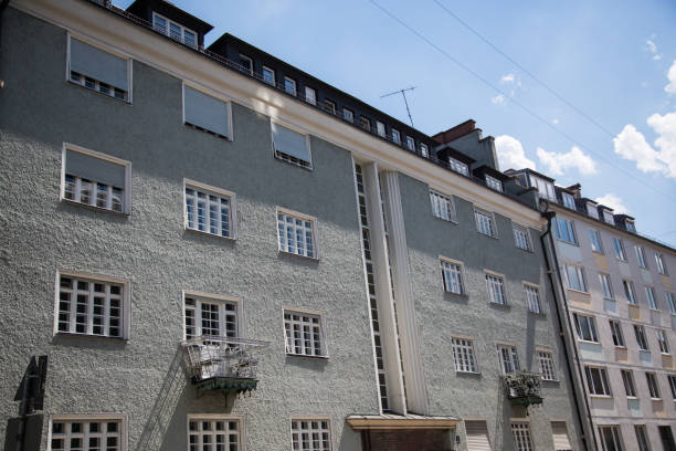 istock renovated old building, tenement, condominium, Munich 1002852138